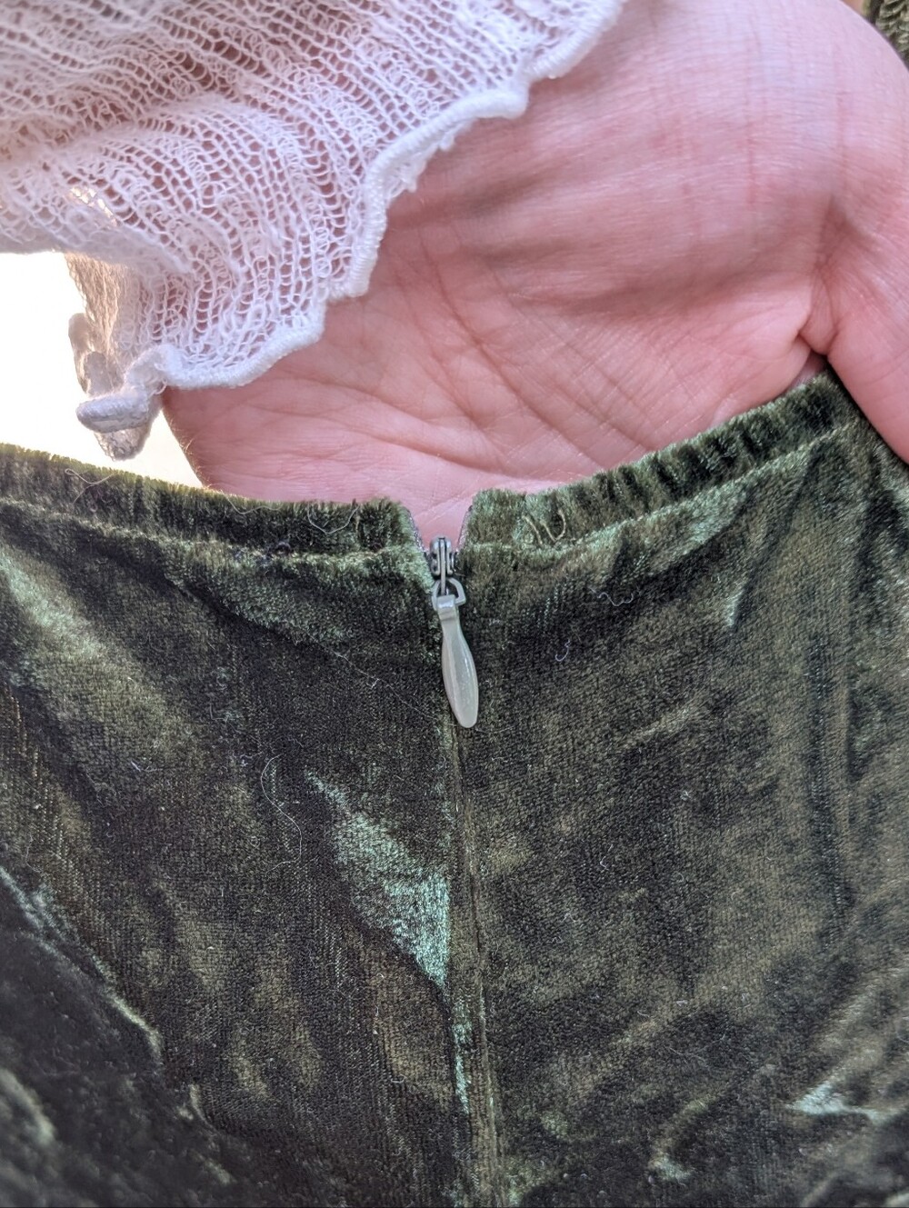 NWT 3X Myths & Legends Green Velour Mini Dress (Dolls Kill) - Picture 12 of 13